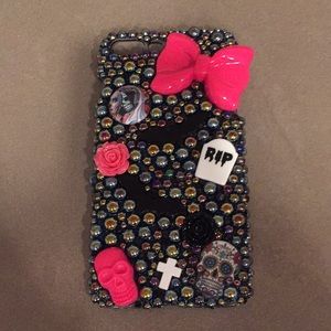 Bedazzled creepy cute iPhone 7+ /8+ phone case